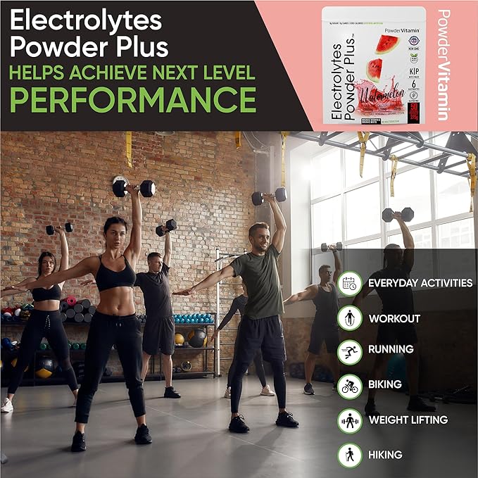Electrolytes Powder Plus (50 Servings), 0 Calorie Keto, 0 Sugar, No Maltodextrin,1000mg Potassium,120mg Calcium,120mg Magnesium, Hydration Powder (50 Servings, Watermelon)