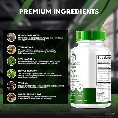 Eroboost Supplement for Men, Eroboost Male Supplement, Daily Nutrition to Support Peak Performance and Overall Wellness, Official Ero Boost Formula Reviews (60 Capsules)