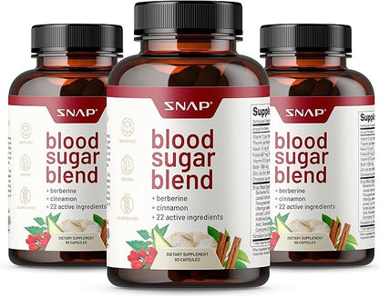 Snap Supplements Blood Sugar Blend - Support Healthy Blood Sugar, 180 Count