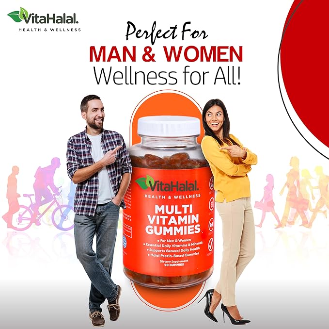 Multivitamin Gummies Daily Adult Gummy Vitamins for Men & Women - 90 Gummies - Nutritional Support with 13 Essential Vitamins and Minerals Made in USA