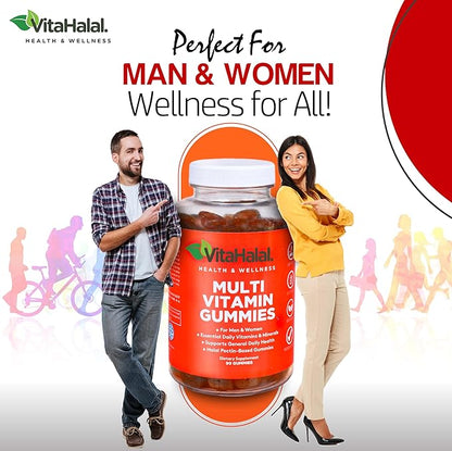 Multivitamin Gummies Daily Adult Gummy Vitamins for Men & Women - 90 Gummies - Nutritional Support with 13 Essential Vitamins and Minerals Made in USA