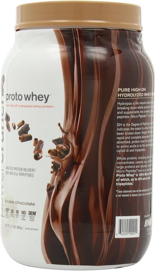 Power Crunch Whey Protein Powder, With Amino Acids, Protein Shakes with Delicious Taste, Double Chocolate, 2.1 LB