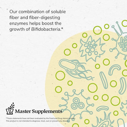 Master Supplements TruFiber - 6.35 oz - Prebiotic Fiber to Help Boost Probiotic Growth - Supports Digestive Health - Vegan, Gluten Free - 50 Servings