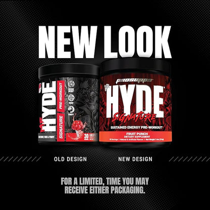 PROSUPPS Mr. Hyde Signature Series Pre-Workout Energy Drink – Intense Sustained Energy, Focus & Pumps with Beta Alanine, Creatine, Nitrosigine & TeaCrine (30 Servings, Fruit Punch)