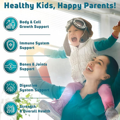 Gummy Vitamins for Kids 45 Day Supply - Vegetarian, Gluten Free, Gelatin Free, Multivitamin Gummies for Kids - Kids Gummy Vitamins to Support Immune System & Overall Wellness