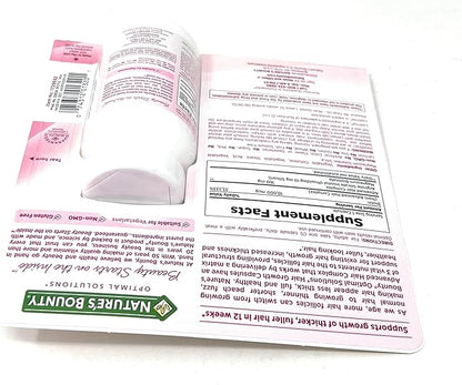 Nature's Bounty Hair Growth Supplement, 1 Per Day, Clinically Shown to Support Thicker, Fuller Hair, with Biotin, Silicon & Arginine, 90 Capsules