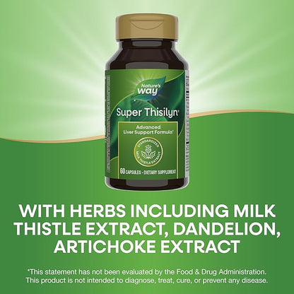 Nature's Way Super Thisilyn Advanced Liver Support Formula*, Liver Function Support*, 60 Capsules