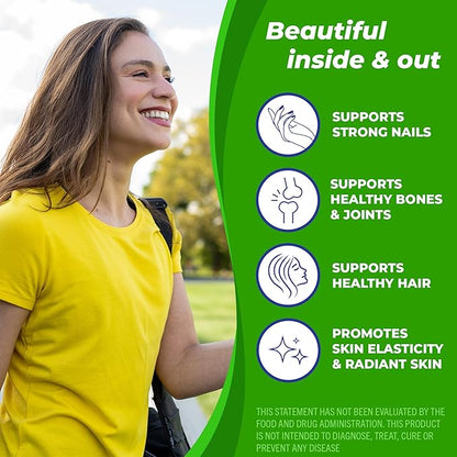 Orgain Hydrolyzed Collagen Peptides Travel Packets For Women & Men - 5g Grass Fed Collagen Per Serving, Hair, Skin, Nail & Joint Support Supplement, Non-GMO, Type I & III - Unflavored (25 Count)