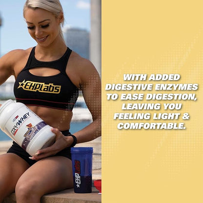 EHP Labs OxyWhey Whey Protein Isolate Powder - 25g of Whey Isolate Protein Powder, Meal Replacement Shake, Sugar Free Protein Powder - 25 Serves (Banana)