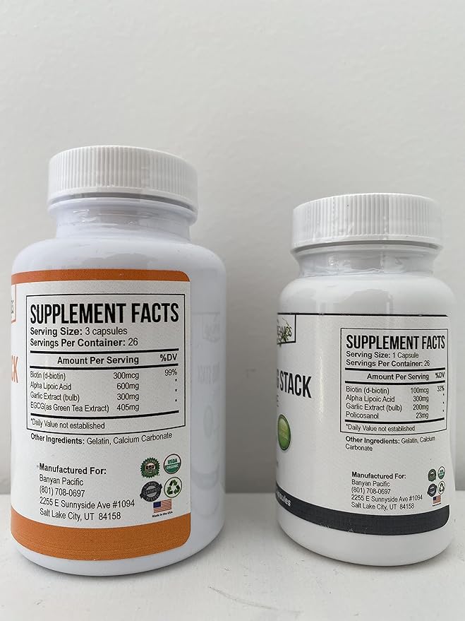 Ultimate PAGG Stack™ 4 Hour Body by Tim Ferriss - Policosanol, Alpha Lipoic Acid, Green Tea Flavonols, Garlic Extract