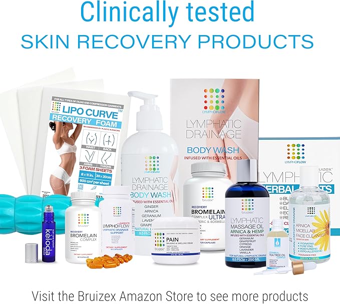 Lymphatic Greens: Superfood Powder Supplement, Vegan Greens Powder Supports Lymphatic System Health, Post Surgery Recovery for Liposuction, BBL & Lipedema, Body Detox, 8 OZ