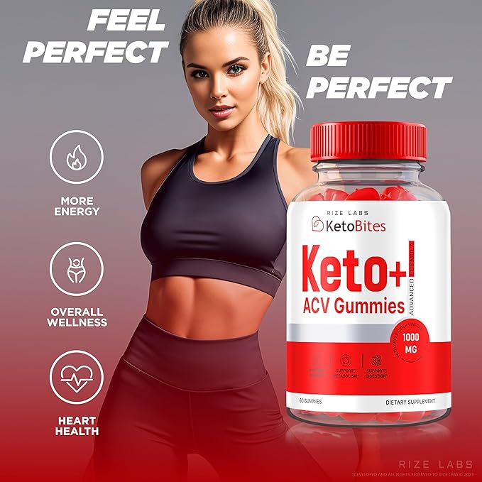 Keto Bites ACV Gummies, All Natural Keto ACV Gummies for Advanced Weight Loss, KetoBites Gummy, Apple Cider Vinegar Supplement, Official Keto + ACV Reviews (60 Gummies)