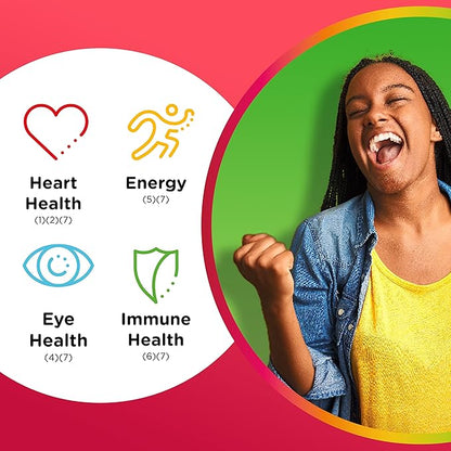 Centrum MultiGummies Multi+ Omega 3 Dual Action, Adult Multivitamin, Multivitamin/Multimineral/Omega 3 Supplement, Strawberry/Lemon/Orange Flavors - 110 Count