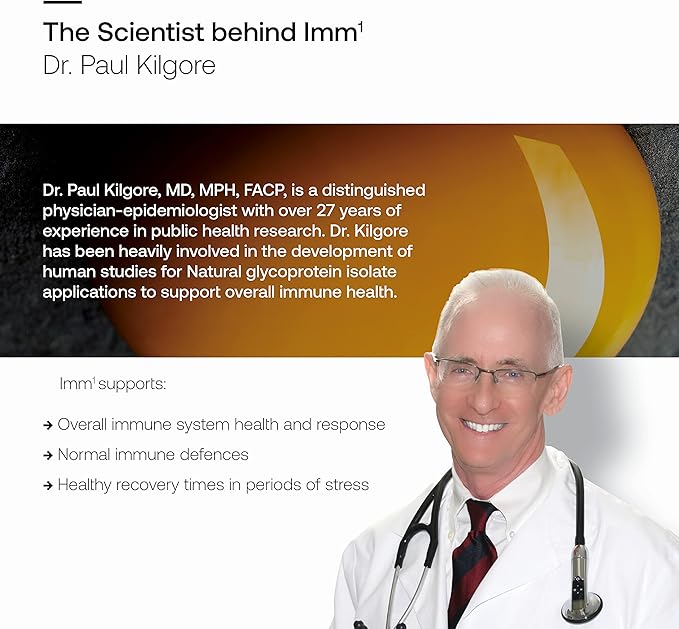 SRW Imm¹ Defence | Supports Immune System Health & Energy Levels, Supplement for Immune Response | Contains Natural Glycoprotein Isolate (Muno-IgY™) and Quercetin | 180 Capsules