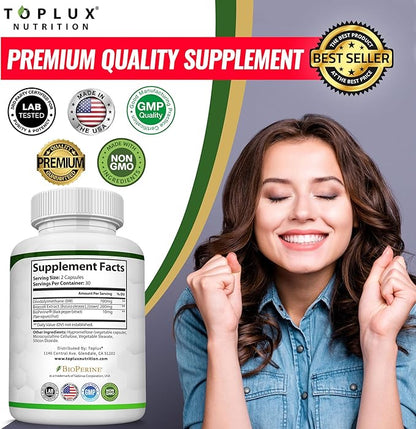 Dim Supplement 910 mg Plus BioPerine Complex - Diindolylmethane to Support Hormone Balance and Estrogen Metabolism, Helps with Menopause Acne PCOS Better Skin Bodybuilding, for Men Women, 60 Capsules