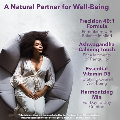 Intimate Rose Myo-Inositol & D-Chiro Inositol Supplement - 40:1 Blend + Vitamin D3 + Ashwagandha - Vegan Capsule - Inositol Supplement - Clean Label Project Certified