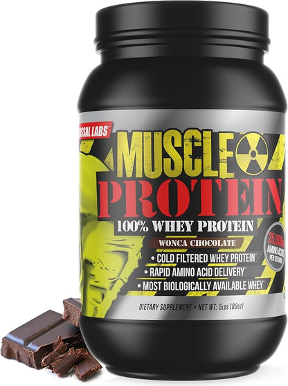 Whey Protein Powder [15 lbs/Pack of 1]– Chocolate Protein, Cold Filtered, 25g Pure Protein, 6.6g BCAAs/Serving (Packaging May Vary)