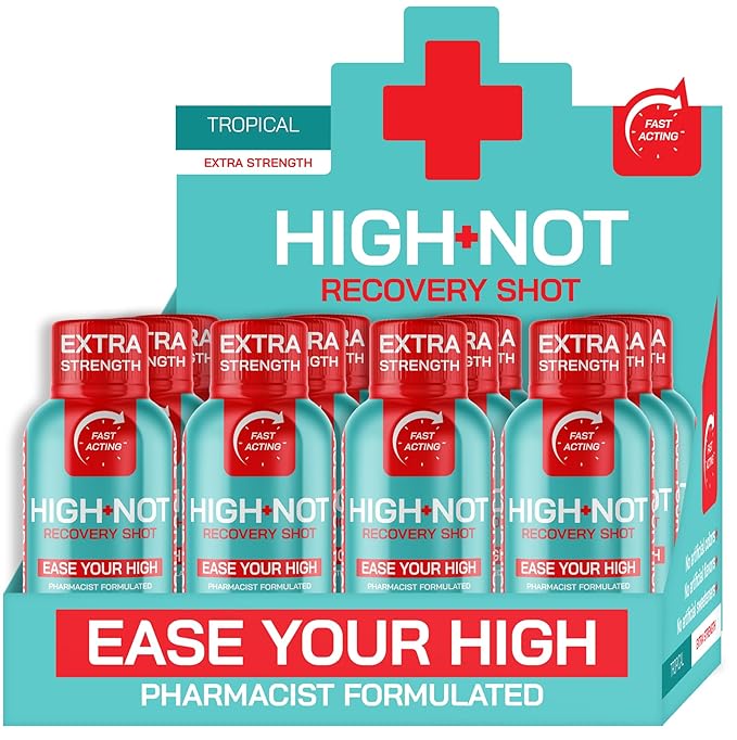 High-Not Tropical Flavored Recovery Shot - Extra Strength | Rapid Relief for Intense THC̈̈ Effects