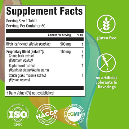 Elements Clean Kidney, 60 Tablets (30 Day Supply), Advanced Kidney Care Supplement, Supports Kidney and Urinary Tract Health and Normal Kidney Function, Gluten Free,