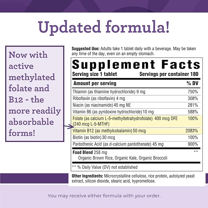 INNATE Response Formulas B Complex - B Vitamin Supplement - Supports Cellular Energy Production and Metabolism - Vegan, Kosher, Non-GMO Project Verified - Made Without 9 Food Allergens - 180 Tablets