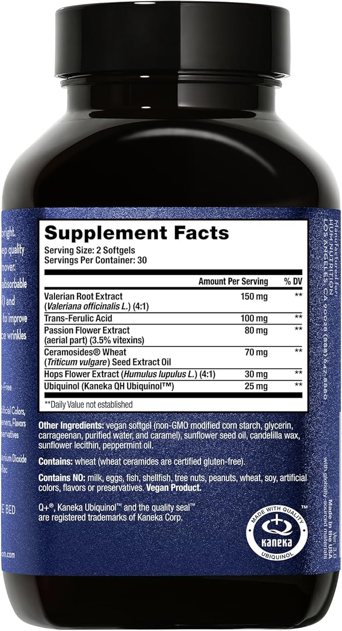 HUM Mighty Night - Nighttime Supplement for Skin + CoQ10 & Ferulic Acid to Promote Skin Cell Turnover - Overnight Beauty Vitamins for Women (60-Count)