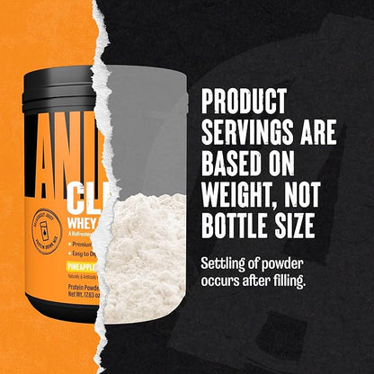 Clear Whey Isolate Protein Powder - Easy to Digest and Mix, 5g BCAA, Deliciously Juicy, Refreshing Anytime Drink for Men and Women, Pineapple Orange 500g (20 Servings)