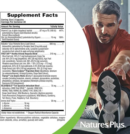 Natures Plus AgeLoss Prostate Support - 90 Capsules - with Zinc, Lycopene, Vitamin E, Pumpkin Seed & Saw Palmetto - Vegetarian, Gluten Free - 30 Servings