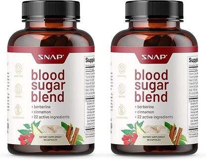 Snap Supplements Blood Sugar Blend - Support Healthy Blood Sugar, 120 Count