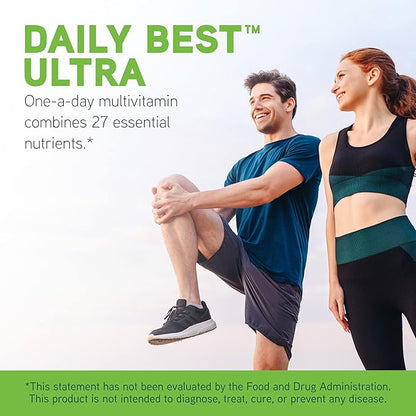 DaVinci Labs Daily Best Ultra - Dietary Supplement to Support Cardiovascular Health and Bone Health* - With B Vitamins, Minerals, Choline, CoQ10, Boron, Lycopene - 60 Vegetarian Caps