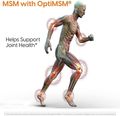 Doctor's Best MSM with OptiMSM, Joint Support, Immune System, Antioxidant and Protein-Building Role, Non-GMO, Gluten Free, 1000 mg, 180 Caps