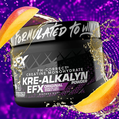 EFX Sports Kre-Alkalyn EFX Powder | pH Correct Creatine Monohydrate Powder Supplement | Strength, Muscle Growth & Performance | 55 Servings (Mango)
