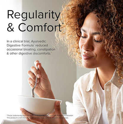 Terry Naturally Ayurvedic Digestive Formula - 60 Capsules - Promotes Bowel Regularity, Gut Microflora & Nutrient Absorption - Non-GMO, Vegan, Gluten Free - 30 Servings