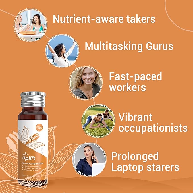 Liquid Collagen Supplement, Collagen Drink, Collagen Peptides, Age-Defying and Brighten up Your Day, Ageless Beauty, Hydrolyzed Collagen, with CoQ10, 1.69 fl.oz./Bottle (1 Box,10 Bottles)