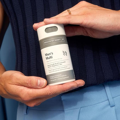 Health by Habit Mens Multi Supplement 2 Pack (120 Capsules) - 23 Essential Vitamins and Minerals, Supports General Health & Wellness, Non-GMO, Sugar Free (2 Pack)