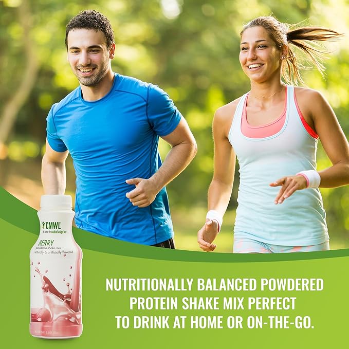 Berry Powdered Protein Shake Mix | On The Go Meal Replacement Shake | Support Weight Management | Muscle Maintenance | 160 Calories, 16g Protein, 24 Vitamins & Minerals, Low Carb, Zero Trans Fat