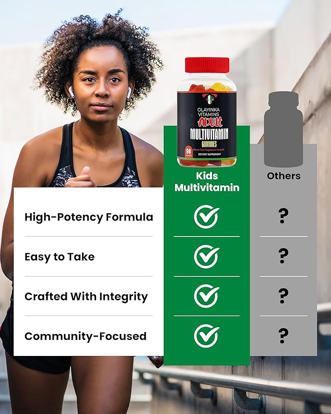 Multivitamin for Women & Men – High Potency, Vegetarian Immune Support Supplement with Vitamin D, Vitamin C, Iodine & Zinc – Multivitamin Gummies for Adults, 90 Count