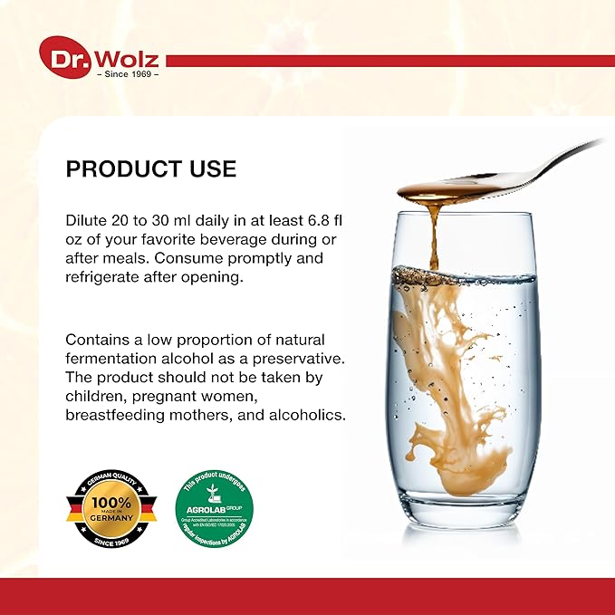 Dr. Wolz Zell Oxygen Immunkomplex Total Immune Support Supplement with Multivitamins, Organic Formula Blend with Zinc, Selenium, Vitamin B Complex, VIT D3, Beta Glucan, Natural Immunity Boost, 250ml