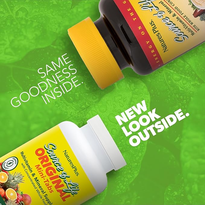 Natures Plus Source Of Life Mini-Tabs Multivitamin & Mineral Supplement - 360 Tablets