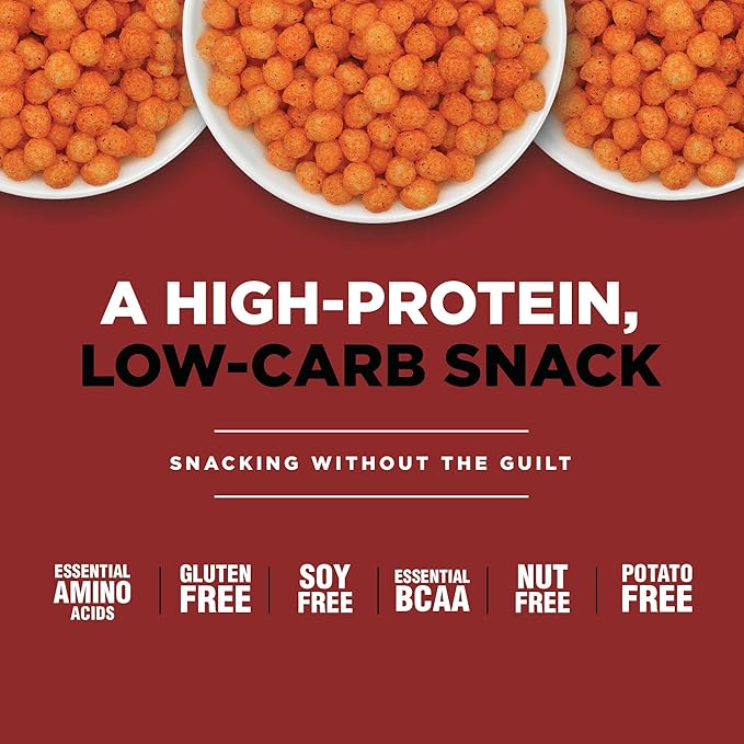 Twin Peaks Low Carb, Keto Friendly Protein Puffs, Mesquite Barbecue (300g, 21g Protein, 2g Carbs)