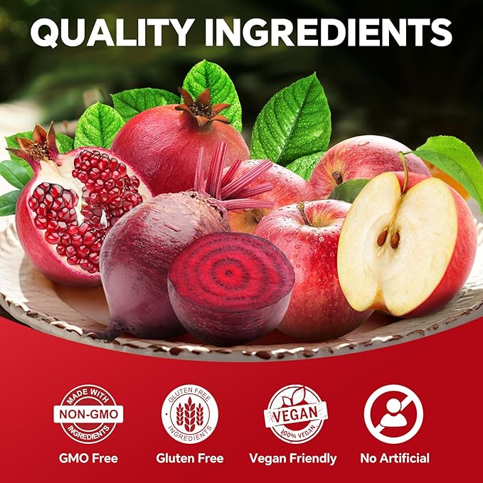 Keto ACV Gummies 1500MG – Premium Apple Cider Vinegar Formula with Pomegranate, Beet Juice, Vitamin B12 B6 – Vegetarian Friendly 180 Gummys