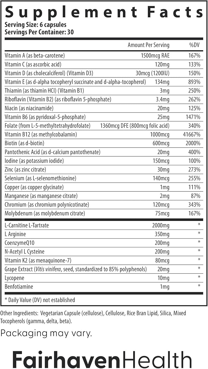 Fairhaven Health FH Pro for Men | Premium Fertility Supplement for Men | Optimal Count Support and Motility for Him | Male Multivitamin for Conception Support | 180 Capsules | 1 Month Supply