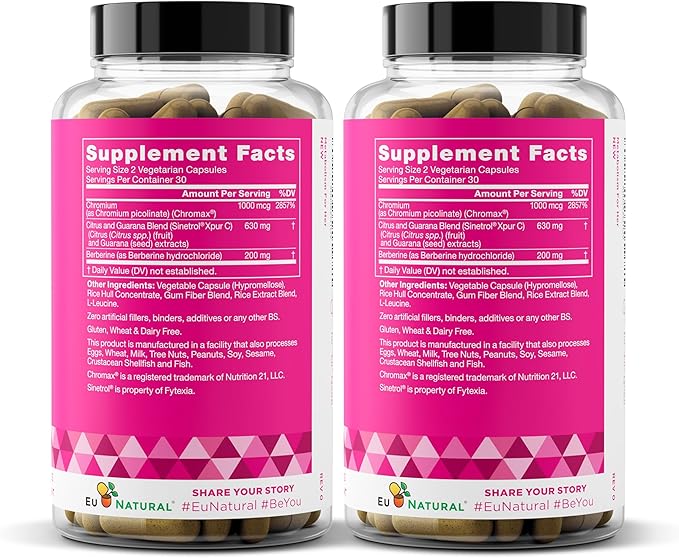 Metabolism for Her - Weight Loss Pills for Women - Appetite Suppressant, Fat Burner, Metabolism Booster - Combat Cravings & Lose Belly Fat - Berberine, Chromium Picolinate & Guarana - 120 Veg Capsules