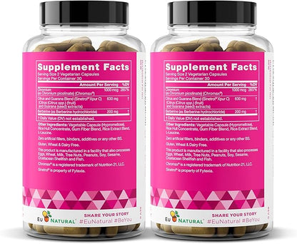 Metabolism for Her - Weight Loss Pills for Women - Appetite Suppressant, Fat Burner, Metabolism Booster - Combat Cravings & Lose Belly Fat - Berberine, Chromium Picolinate & Guarana - 120 Veg Capsules