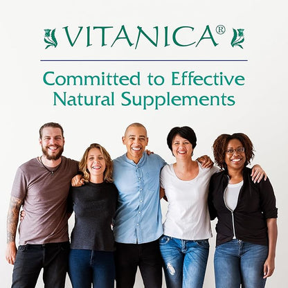 Vitanica Bitters Tonic, Liquid Digestion Supplement, Digestion Support, Alcohol Free, Vanilla Orange, Vegan, 4 Ounce