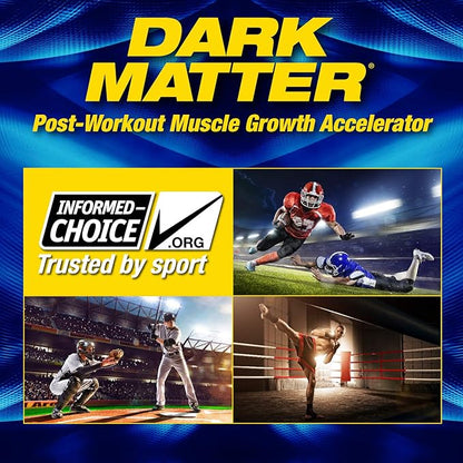 MHP Dark Matter Post Workout, Recovery Accelerator, w/Multi Phase Creatine, Waxy Maize Carbohydrate, 6g EAAs, Fruit Punch, 20 Servings, 55 Oz