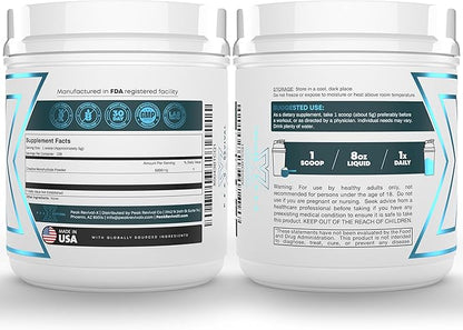 Performance Micronized Creatine Monohydrate Powder Supplement, 5000mg (5g), 100 Servings, Unflavored, Gluten Free, Non-GMO, Vegan
