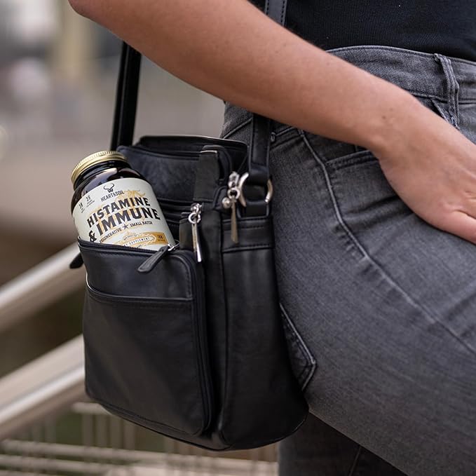 HEART & SOIL - Histamine & Immune Supplement - Immune Support Supplement - Enriched with Selenium, Vitamin A, Thymopoietin, Thymulin, DAO, Thymosin, LEAP-2 & Peptides - 180 Capsules