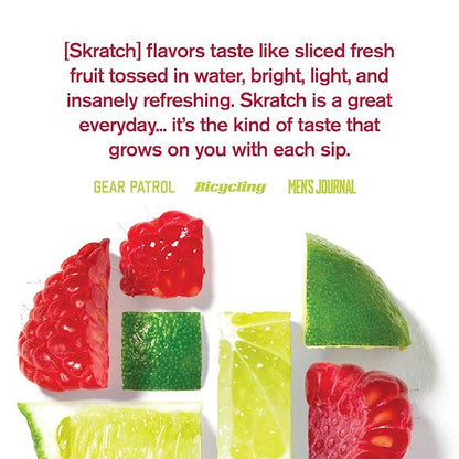 Skratch Labs Hydration Powder | Sport Drink Mix | Electrolytes Powder for Exercise, Endurance, and Performance | Raspberry Limeade with Caffeine | 20 Servings | Non-GMO, Vegan, Kosher