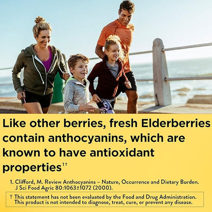Nature Made Kids First Elderberry with Vitamin C and Zinc, Dietary Supplement for Immune Support, 40 Elderberry Gummies