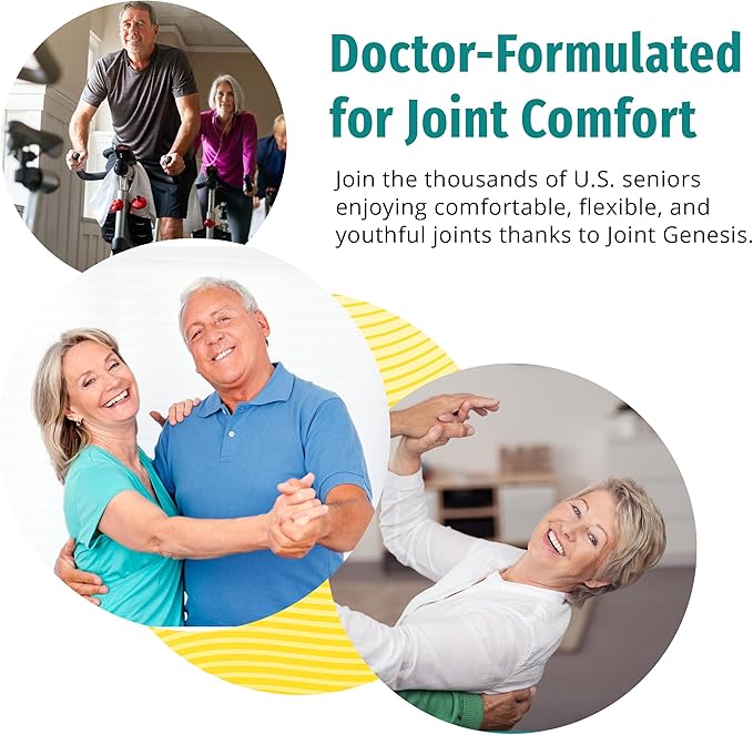 Joint Genesis - Joint Support Supplement - with Mobilee and Boswellia Serrata - for Comfortable, Flexible Joints - 6 Pack